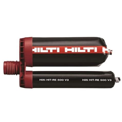 喜得釘型錄|強度最高的鋼筋螺桿螺栓專用黏著劑 HILTI 喜得釘 RE500 V3 植筋。